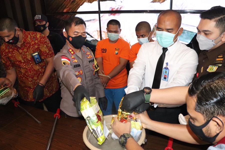 3 Kg Narkotika Jenis Sabu Dimusnahkan Polres Karimun