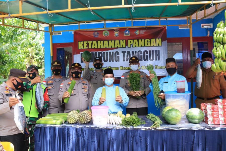 Antisipasi Pandemi Covid 19, Kampung Tangguh Nusantara Di Sungai Enam Terbentuk