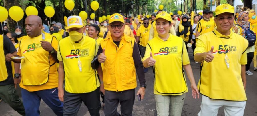 CSL Dampingi Airlangga Hartarto Meriahkan HUT Partai Golkar Ke 58
