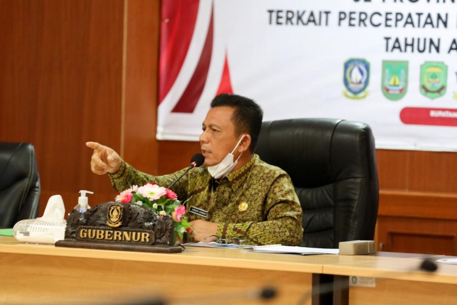 Gubernur Pimpin Rapat Percepatan Penyerapan Anggaran Bersama Seluruh Bupati/Walikota SeKepri