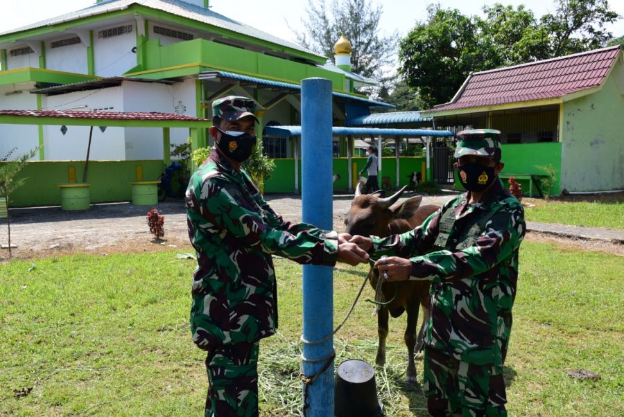 Hari Raya Idul Adha Lantamal IV Sembelih 14 Ekor Hewan Qurban