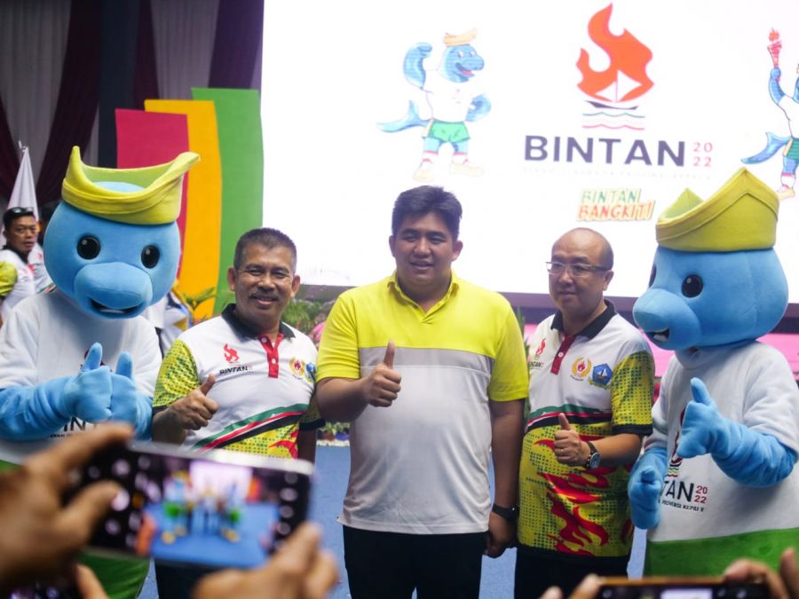 Kab Bintan Launching Logo Maskot Porprov Kepri Ke V, Roby: Bintan siap, Bintan Bangkit