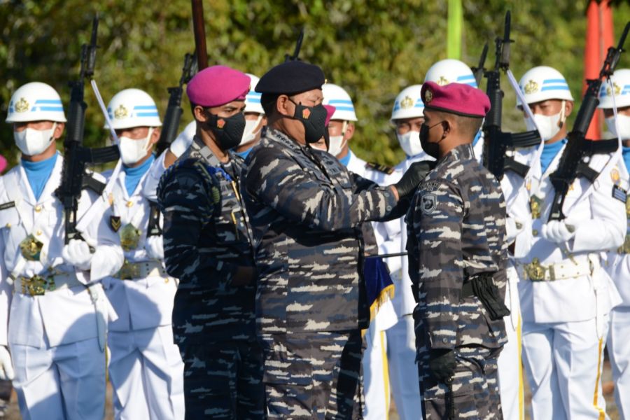 Kasal Resmikan Dan Kukuhkan PUSLATPURMAR 9 TNI AL Dabo Singkep