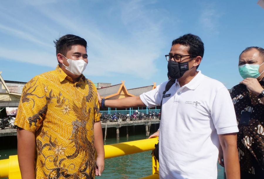 Kedatangan Menparekraf RI Sandiaga Uno, Disambut Plt Bupati Bintan