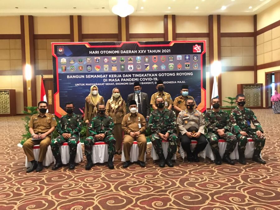 Peringati Hari Otonomi Daerah XXV, Wadanlantamal IV Hadiri Acara Melalui Vicon
