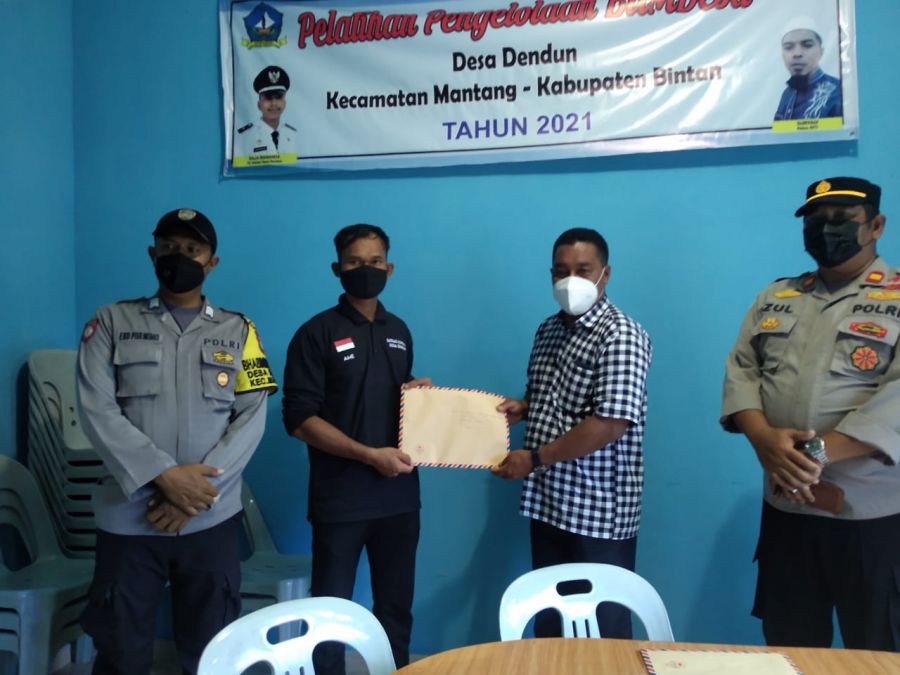 Polres Bintan Melalui Polsek Bintan Timur Amankan Rangkaian Kegiatan Pilkades Dendun
