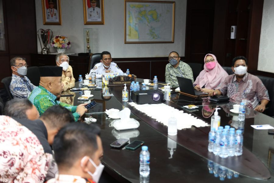 Rapat Pembahasan Rencana Pembangunan Jalan , Gubernur Tegaskan Harus Cepat selesai