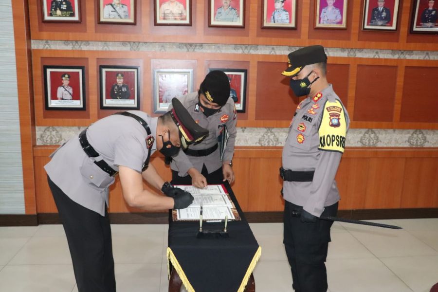 Rotasi Jabatan, Kapolres Karimun Pimpin Sertijab Wakapolres