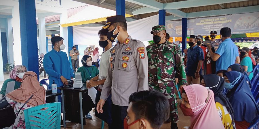 Sambut Hari Bhayangkara ke-75, Polres Bintan Laksanakan Vaksin Massal