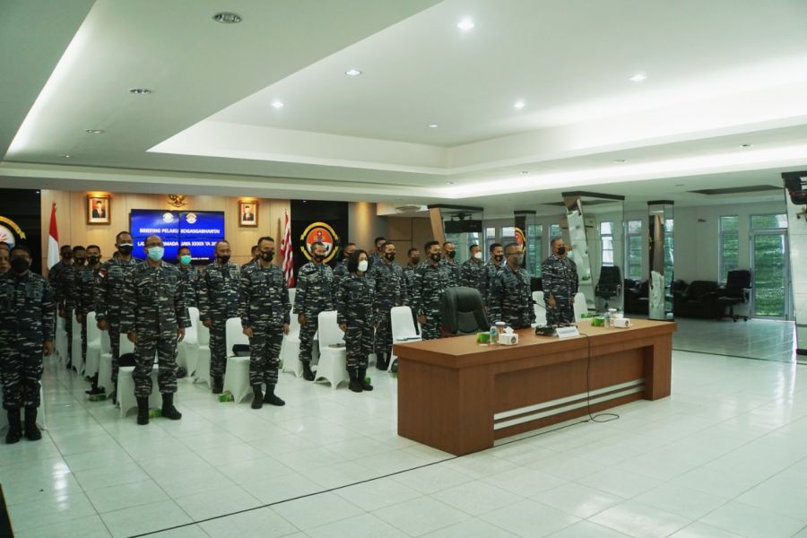 Selaku Kogasgabhantai Lantamal IV, Ikuti Vicon Briefing Pelaku Latihan Armada Jaya XXXIX