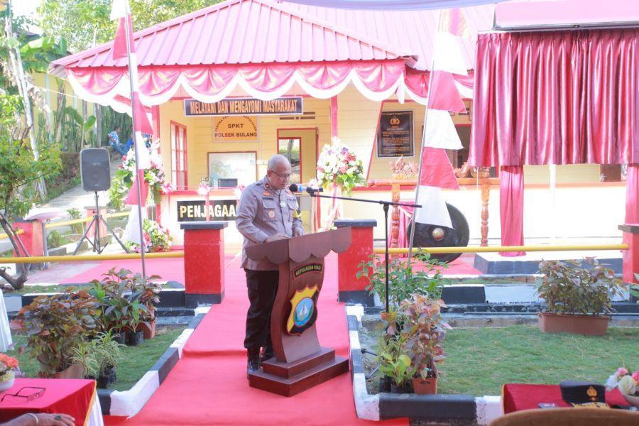Tingkatkan Pelayanan Maksimal, Wakapolda Resmikan Polsek Bulang